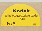 50 Foot Roll Of Kodak Regular 8mm White Acetate Film Leader  7985  50 Feet