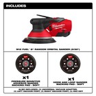 Milwaukee 2584-20 M12 Fuel 12v 6  Random Orbital Sander  3 32 Inch 