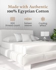800 Thread Count Queen Fitted Sheet With Elastic All Around 100  Egyptian Cotton