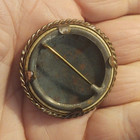 Antique Foe Fraternal Order Eagles   Lancaster Pa   Pinback In Brass Frame