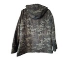 Lucky Brand Camo Utility Jacket Large Green Hooded Military Field Gorpcore