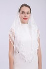 Lace Veil Triangle Mantilla Veil Shawl Or Scarf Latin Mass Head Cover White