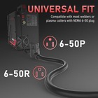 50ft 6awg 250v Welder Extension Cord Nema 6-50p To 6-50r For Mig Tig Stick