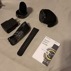 Samsung Gear Sport  Sm-r600 44 6mm Black Case Silicone Band Classic Buckle 
