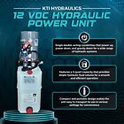 Kti Hydraulics12 Vdc Hpu Single Double Acting Power Up down gravity Down  6 Qt