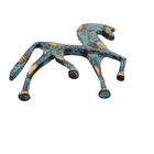 Vintage Horse Statue Bronze Ancient Greek Emboss Trojan Sculpture Figurine 5 5 