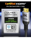 10k 8k Hdmi Cable5ft  Certified Ultra High Speed 48gbps Hdmi 2 1 Cable Cord   