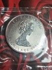         1989 1 Oz  5  9999 Fine Silver Canada Maple Leaf In Original Plastic Casing
