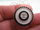 Chanel 10 Gold Tone   Cc Logo  Black  White  23mm Buttons This Is For 10