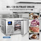 Uimoso 80l Commercial Freezer With 3 Trays For Seafood And Ice Cream Storage