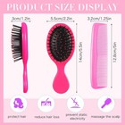 12 Pack Wet Small Hair Brush Combs Set  6 Detangler Mini Stylish Colors 