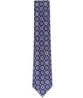 Tasso Elba Oliveto Mens Purple Geometric Medallion Classic Silk Neck Tie