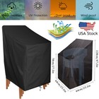 Waterproof Stacking Chair Cover Outdoor Garden Patio Furniture Storage Covers