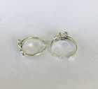 Sterling Silver 3 Waves Dainty Narrow Band 2 Pack Adjustable Toe Rings