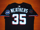 Miami Marlins Ryan Weathers 2025 Game Issued Un Worn Alternate Jersey  padres 