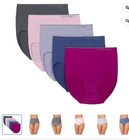 Ellen Tracy Womens Sz Xl   8  41   -42    Hip 5 Pk Seamless Brief Full Coverage New