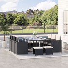 11pc Rattan Sofa Set Outdoor Patio Wicker Dining Furniture Cushioned Seat Table