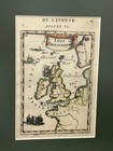 Antique Hand Colored Map Isles Britannique