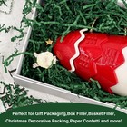 Crinkle Paper Shred Filler For Gift Box Basket Stuffing Christmas Green 2lb