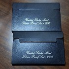United States  Mint Silver Proof Sets Box 1997   1998 And Coa s