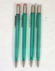 4 Vintage Scripto Spiral Green Mechanical Pencils