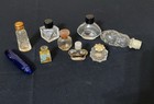 Vintage Collection Of  9 Miniature Designer Perfume Bottles Empty