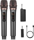Wireless Microphones  Metal Dynamic Microphone System With Rechargeable Recei   