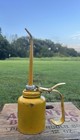 Vintage John Deere Tractor Mower Metal Advertising Oiler Oil Can