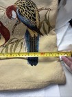 Vintage Needlepoint Throw Pillow Cover Two Parrots On Branches