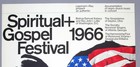 Spiritual   Gospel Festival     Rare Original 1966 Concert Poster  kieser   huge 
