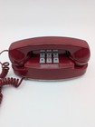 Vintage Western Electric Princess 2702bmg Touch Tone Phone Burgundy Red Works