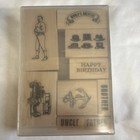 Stampin Up Guy Greetings Photopolymer 9 Stamps Father s Birthday Car Tools Hat