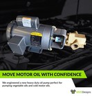 25gpm Oil Transfer Gear Pump With 1hp Motor  no Switch  Plug  Or Handle 