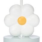Lambs   Ivy Sweet Daisy White Floral Nursery child Lamp With Shade   Bulb