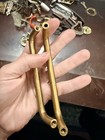 Mid Century Modern Brass Drawer Pull Handle     4 5    Length   4 25    Ctc     Vintage