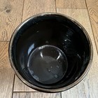 Vintage Pottery Ceramic Brown With Stripes 5 5    Diameter Planter Pot