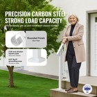 Uimoso 1-2 Step Handrail Stair Railing For Outdoor Porch Deck Retro Arch White