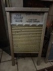 National Washboard No  801 Brass   Solid Wood Washboard 24x12    Vintage