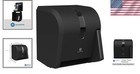 Paper Towel Dispenser Wall Mount Push Paddle 8 Inch Roll Black Commercial