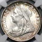 1899 Ngc Ms 63 Victoria 1 2 Crown Great Britain Silver Coin  23050602c 