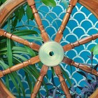 36  antique Teak Brass Nautical Pirate Ship s Steering Wheel Wooden Gift