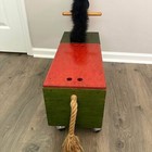 Vintage Wooden Toy Horse On Wheels  circa 1973 