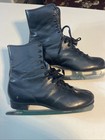 Vintage Lake Placid Flyer Ice Skates W  Laurentian Sheffield Steel Blades 10 M