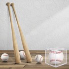 2 Pack Baseball Display Case  Uv Protected Acrylic Baseball Holder Display Case