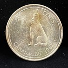 1967 Canada Confederation Centennial 50 Cents Silver Coin
