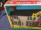 Vintage Marx Large Metal Two Story Colonial Doll House In Box Original Usa Made