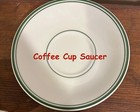 Tuxton Green Bay Coffee Cup And Saucer Eggshell With Stripes-classic