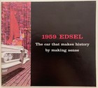 1959 Edsel Poster   Brochure Original Ford Car Auto 25x19 Advertising Promotion