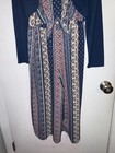 Knitworks Jumpsuit Romper Set Girl s Size 14 Floral Bow Tie Accent Paisley Boho