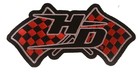Harley Davidson Flag Checker Patch Iron On Sew On  5 X 2 5 Inch New